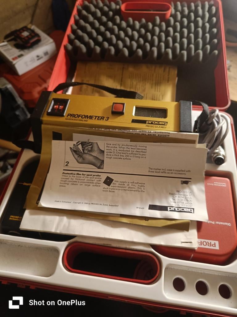 Proceq Profometer 3 Betonwapening Detector, Ophalen of Verzenden