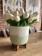 Grote vaas met kunst tulpen, Huis en Inrichting, Ophalen of Verzenden, Nieuw