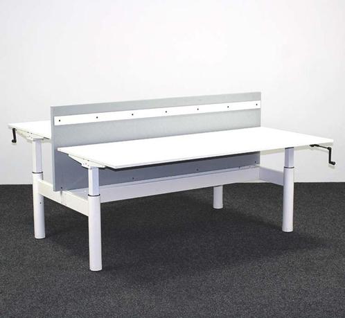 Refurbished Gispen TM Duo Bureau, Huis en Inrichting, Bureaus, Gebruikt, Bureau, In hoogte verstelbaar, Ophalen