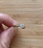 Witgouden (9 karaat) ring 0.5ct diamant VVS1 D - Maat 51, Sieraden, Tassen en Uiterlijk, Ringen, Wit, Nieuw, Ophalen of Verzenden