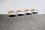 vintage stoelen | eetkamerstoelen | Effezeta | jaren 80, Huis en Inrichting, Stoelen, Gebruikt, Overige kleuren, Hout, Timbeije@hotmail.com