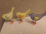 vogeltes metaal drie stuks 3 kleuren nieuw prijs 5.00 euro, Ophalen of Verzenden, Nieuw