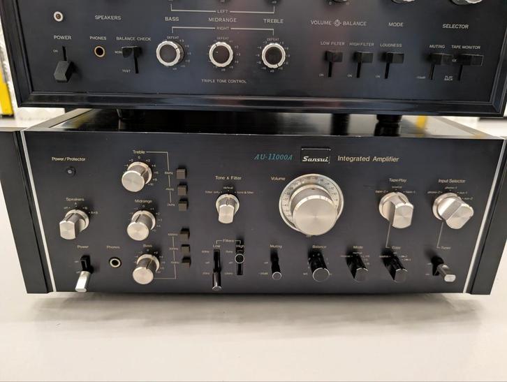 Sansui Collectie AU11000A, 9900A, 717, 777 etc, Audio, Tv en Foto, Versterkers en Receivers, Zo goed als nieuw, Stereo, 120 watt of meer