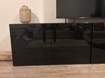 IKEA BESTÅ wandkasten - zwartbruin/Selsviken hoogglans zwart, Huis en Inrichting, Kasten | Wandmeubels, Ophalen, Glas, Zo goed als nieuw