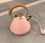 Create Waterkoker - Roze met Houten Details, 1 tot 2 liter, Ophalen of Verzenden, Gebruikt, Draadloos
