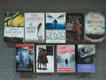 Boekenpakket topauteurs - Grisham, Gerritsen, Baldacci beschikbaar voor biedingen