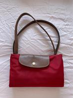 Longchamp L red schoudertas, Overige merken, Gebruikt, Ophalen of Verzenden, Leer