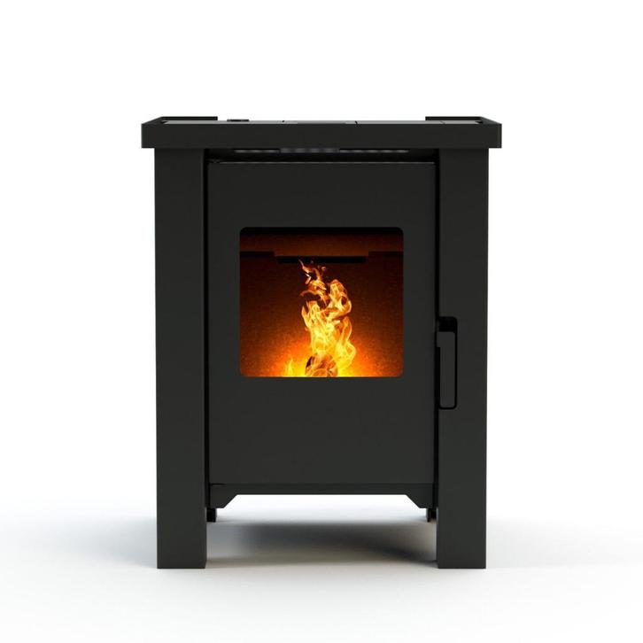 pelletkachel Duroflame Carre AANBIEDING van €3299voor€2750, Huis en Inrichting, Kachels, Nieuw, Pelletkachel, Overige brandstoffen