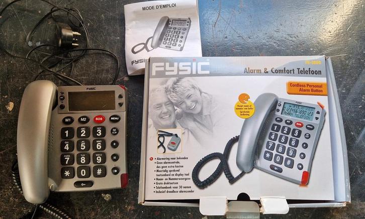 Fysic FX-3800 Telefoon met Grote Toetsen, Telecommunicatie, Vaste telefoons | Handsets en Draadloos, Zo goed als nieuw, 1 handset
