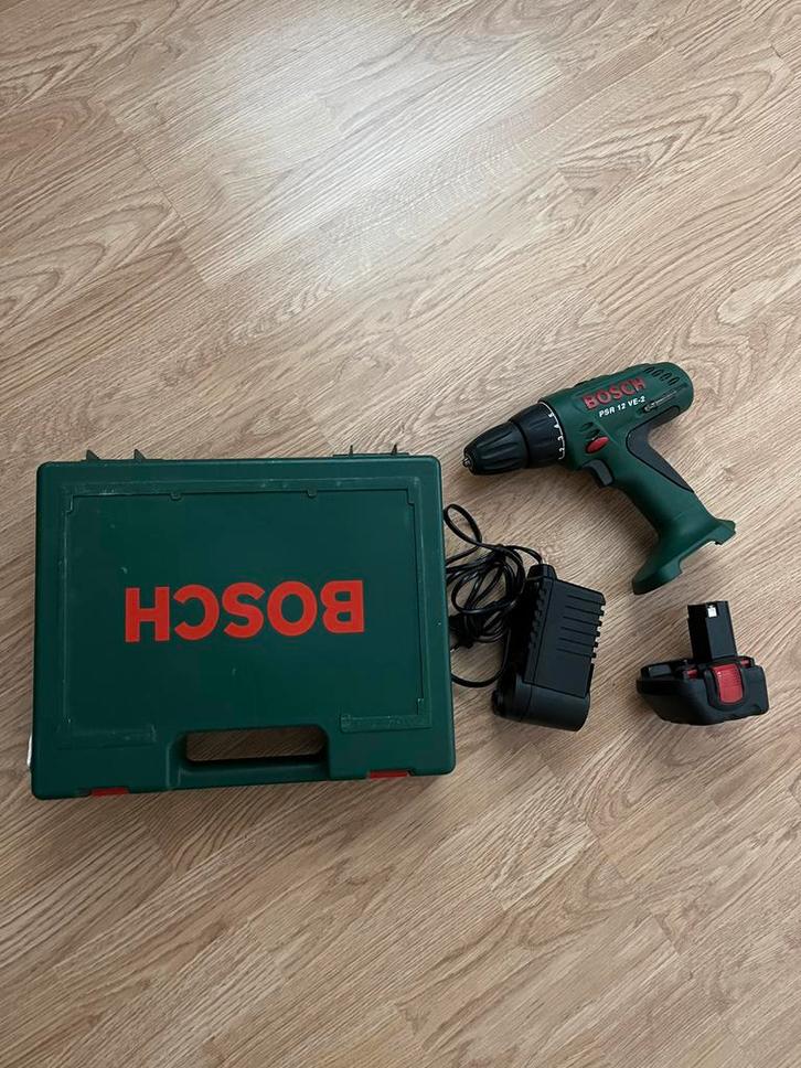Bosch PSR-12 VE 2E Accuboormachine - Zeer Goede Staat, Doe-het-zelf en Verbouw, Gereedschap | Boormachines, Zo goed als nieuw