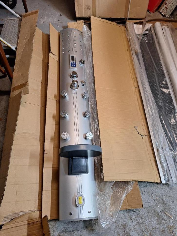 KOOPJE Douchecabine 86F22 met turbojets nieuw 90x90 cm, Doe-het-zelf en Verbouw, Sanitair, Nieuw, Douche, Ophalen