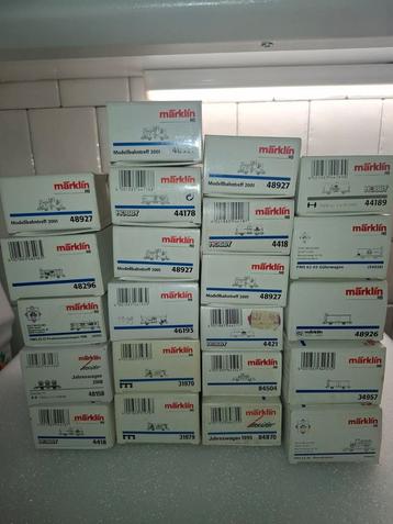 Div goederen lege doosjes van marklin  22 stuks beschikbaar voor biedingen