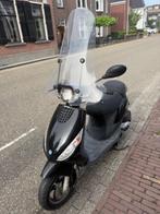 Piaggio Zip C25 blauw kenteken incl. slot en windscherm, Fietsen en Brommers, Scooters | Piaggio, Ophalen, Gebruikt, Zip, Benzine