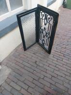 Gietijzeren deurrooster met glas, Minder dan 80 cm, Minder dan 200 cm, Ophalen of Verzenden, Glas