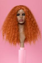Pruik Aria Ginger Poofy Carnaval Cosplay, Nieuw, Ophalen of Verzenden, Pruik of Haarverlenging