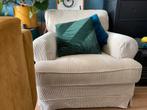 Roomwit fauteuil - in goede staat, Ophalen of Verzenden, 75 tot 100 cm, Zo goed als nieuw