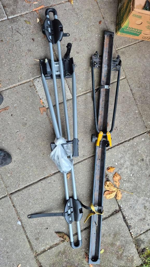 2 Fietssteunen voor Imperiaal Aanhanger caravan bagagewagen, Auto diversen, Fietsendragers, Gebruikt, Fietsendrager-accessoire