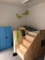 Hoogslaper met trap en speelruimte, Kinderen en Baby's, Kinderkamer | Bedden, Ophalen, 85 tot 100 cm, Gebruikt, Hoogslaper of Stapelbed