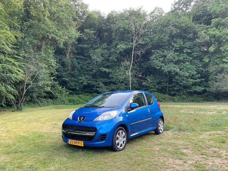 Peugeot 107 1.0 12V 2009 Blauw Zuinig, Auto's, Peugeot, Particulier, Airbags, Alarm, Bluetooth, Centrale vergrendeling, Climate control