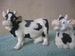 2 koeien (gips), Ophalen of Verzenden, Zo goed als nieuw, Boerderijdier, Beeldje of Figuurtje