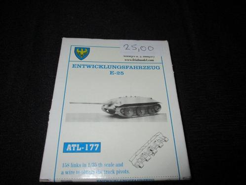 H-186,FRIUL TRACKS 1-35,NO,ATL-177,ENTWICKLUNGSFAHRZEUG E-25, Hobby en Vrije tijd, Modelbouw | Auto's en Voertuigen, Nieuw, Ophalen of Verzenden