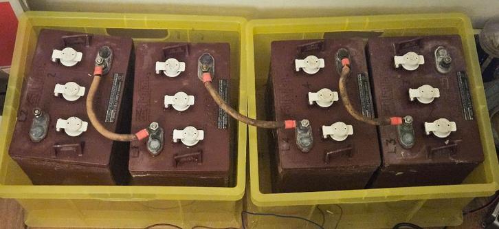 Trojan T105 plus accu 4x 6V 225Ah, Auto-onderdelen, Accu's en Toebehoren, Gebruikt, Ophalen