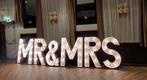 Lichtletters bruiloft mr&mrs, Hobby en Vrije tijd, Feestartikelen | Verhuur, Ophalen, Nieuw, Overige