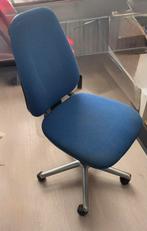 Bureaustoel blauw zonder leuningen, Huis en Inrichting, Bureaustoelen, Ophalen, Gebruikt, Blauw, Bureaustoel