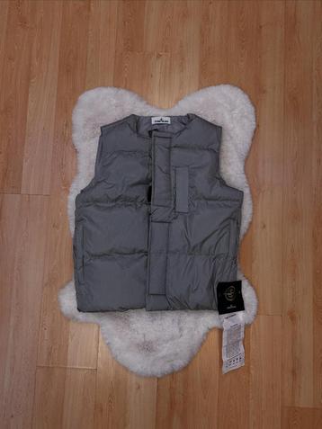 Stone Island gewatteerde bodywarmer – grijs, maat S beschikbaar voor biedingen