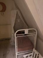 Frans Vintage Kinderbed antiek baby ledikant of bankje., Ophalen, Zo goed als nieuw, Minder dan 140 cm, 70 tot 85 cm