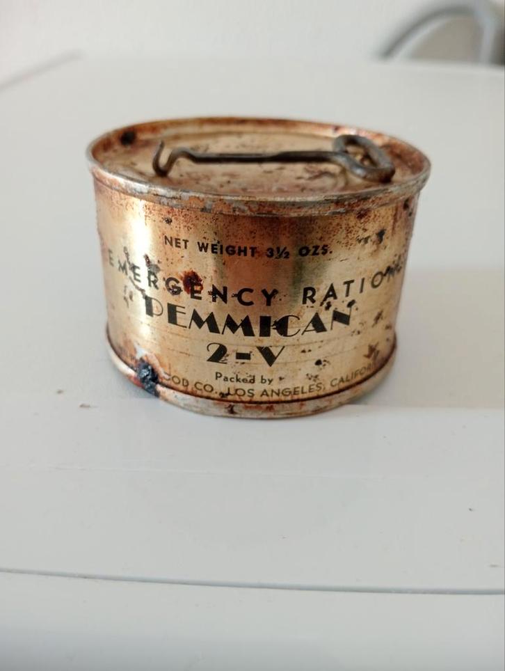 WW2 Amerikaans rantsoen - Pemmican 2-V, Verzamelen, Militaria | Tweede Wereldoorlog, Amerika, Ophalen of Verzenden