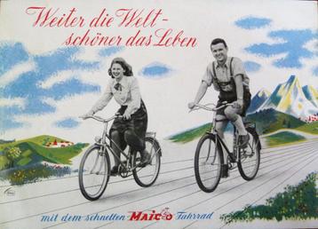 Folder MAICO fietsen 1951 ORIGINEEL (Fietsfolder) beschikbaar voor biedingen