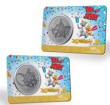 Nederland 80 jaar Tom en Jerry penning in coincard beschikbaar voor biedingen
