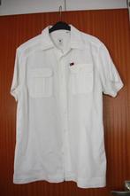Wit overhemd Authentic Bad Boys met korte mouw. Medium., Kleding | Heren, Overhemden, Ophalen of Verzenden, Halswijdte 39/40 (M)