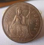 One Penny 1940 Georgivs VI D G BR OMN REX F D Ind IMP, Postzegels en Munten, Penningen en Medailles, Ophalen of Verzenden