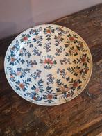 18e eeuws  geglazuurde schaal aardewerk in drie kleuren, Antiek en Kunst, Ophalen of Verzenden