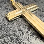 14 karaat gouden kruis hanger italy, Sieraden, Tassen en Uiterlijk, Kettinghangers, Ophalen of Verzenden, Zo goed als nieuw, Goud