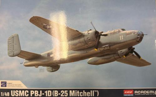 Coelianmodels, Academy 12334, PBJ-1B/B-25, 1/48, € 39,99, Hobby en Vrije tijd, Modelbouw | Vliegtuigen en Helikopters, Nieuw, Vliegtuig