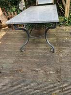 Natuursteen Tuintafel 180x90, Ophalen of Verzenden, Gebruikt, Rechthoekig, Metaal