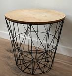 Mand / tafeltje, Ophalen, Zo goed als nieuw, Rond, Overige materialen