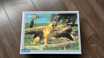 Puzzel 1000 stukjes Duitse herder beschikbaar voor biedingen
