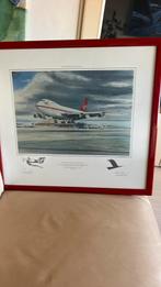 Virgin Atlantic Boeing 747 Gesigneerde zeefdruk, Antiek en Kunst, Kunst | Tekeningen en Foto's, Ophalen