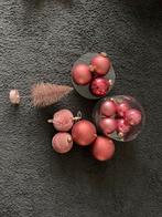 Oudroze kerstballen en accessoires - zo goed als nieuw!, Ophalen, Zo goed als nieuw