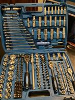 216 delig doppen set met steeksleutels chrome, Ophalen of Verzenden, Nieuw