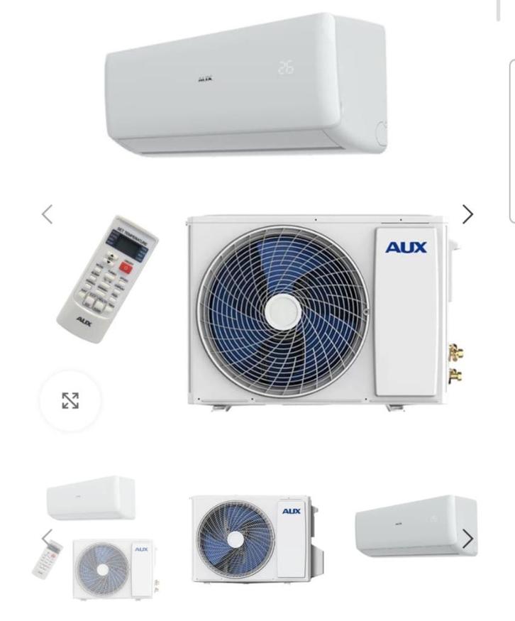 Aux split unit airco 2,5kw / 9000BTU, Witgoed en Apparatuur, Airco's, Nieuw, Wandairco, 60 tot 100 m³, 3 snelheden of meer, Koelen en Ontvochtigen