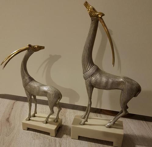 Kindu Collection Houten gazelles, Antiek en Kunst, Kunst | Beelden en Houtsnijwerken, Verzenden