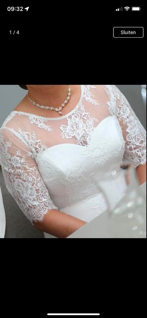 Prachtige trouwjurk, Kleding | Dames, Trouwkleding en Trouwaccessoires, Zo goed als nieuw, Trouwjurk, Wit, Ophalen of Verzenden