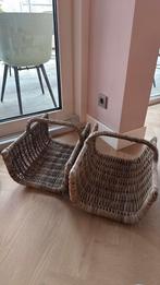 Rieten draagmanden, Ophalen of Verzenden, Zo goed als nieuw, Rond, Riet