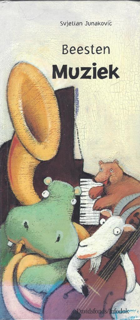 BEESTEN MUZIEK- Svjetlan Junakovic- Flappenboek, Boeken, Kinderboeken | Baby's en Peuters, Gelezen, 2 tot 3 jaar, Uitklap-, Voel- of Ontdekboek