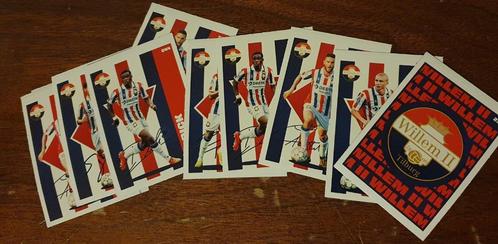 10 Willem II voetbalplaatjes, Verzamelen, Sportartikelen en Voetbal, Zo goed als nieuw, Poster, Plaatje of Sticker, Willem II